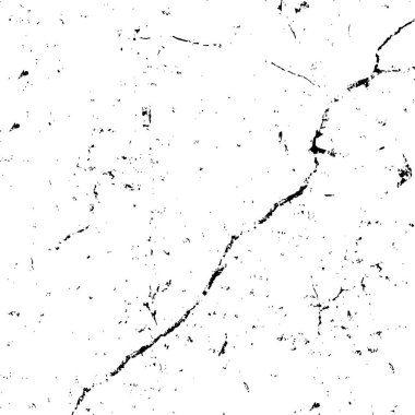 Siyah ve beyaz soyut arka plan. Noktaların, çatlakların, tozların, lekelerin tek renkli dokusu. Yazdırma ve tasarım için desen