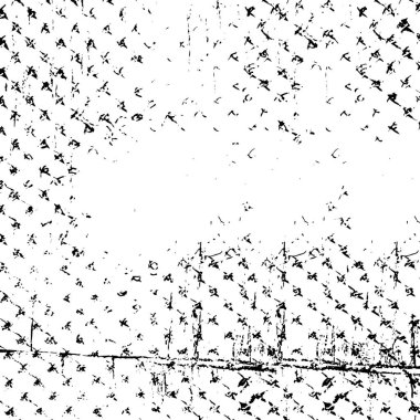 Grunge siyah beyaz desen. Tek renkli parçacıklar soyut doku