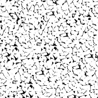 Grunge siyah beyaz desen. Tek renkli parçacıklar soyut doku