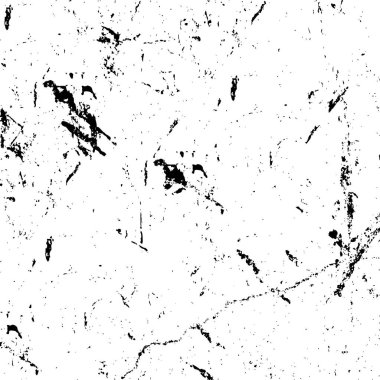 Siyah ve beyaz yatay arkaplan. Tasarım ve dekorasyon için soyut doku. Siyah beyaz lekeler, çatlaklar, cipsler. Eski moda tek renkli siyah beyaz dokular.