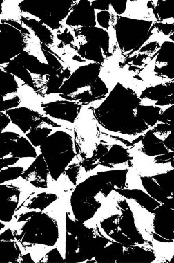 Dağınık elementlerle siyah beyaz grafik arka plan. Basit tasarımı olan tek renkli duvar kağıdı.