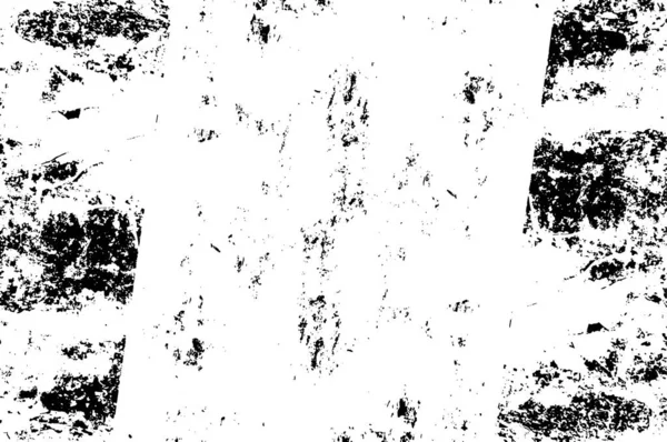 Grunge Textur Abstrakter Schwarzweißer Hintergrund Einfarbige Vintage Oberfläche — Stockvektor