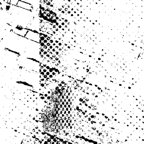 Черно Белый Абстрактный Фон Монохромная Текстура Трещин Пыли Пятен Шаблон — стоковый вектор