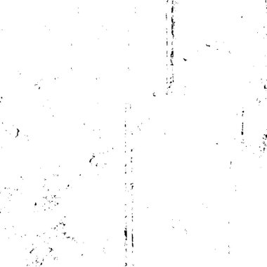 Grunge üst üste biniyor. Soyut siyah-beyaz vektör arkaplanı. Çatlak, leke ve noktalarda kirli desenli tek renkli klasik yüzey. Karanlık korku tarzında eski bir duvar.