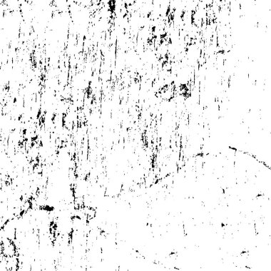 Grunge üst üste biniyor. Soyut siyah-beyaz vektör arkaplanı. Çatlak, leke ve noktalarda kirli desenli tek renkli klasik yüzey. Karanlık korku tarzında eski bir duvar.