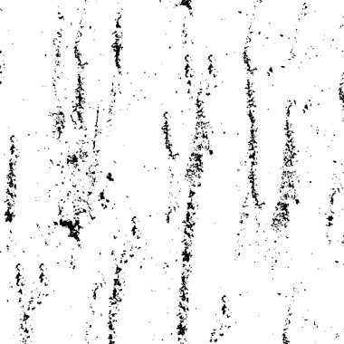 Grunge üst üste biniyor. Soyut siyah-beyaz vektör arkaplanı. Çatlak, leke ve noktalarda kirli desenli tek renkli klasik yüzey. Karanlık korku tarzında eski bir duvar.