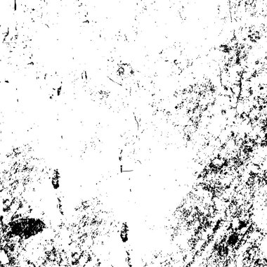 Grunge arkaplan vektörü modern tasarım. Noktaların, tozun, çizgilerin soyut gerçeküstü deseni. Baskı ve tasarım kartvizitleriyle, etiketleriyle, posterleriyle kaotik monokrom dokusu