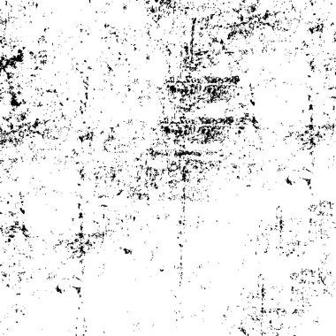 Grunge arkaplan vektörü modern tasarım. Noktaların, tozun, çizgilerin soyut gerçeküstü deseni. Baskı ve tasarım kartvizitleriyle, etiketleriyle, posterleriyle kaotik monokrom dokusu