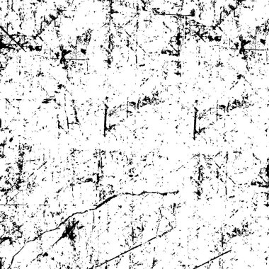 Grunge black and white pattern. Monochrome particles abstract texture. Background of cracks, scuffs, chips, stains, ink spots, lines. Dark design background surface. Gray printing element