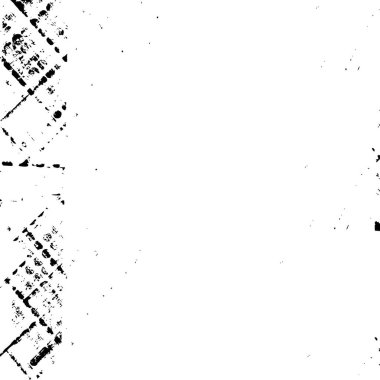 Grunge black and white pattern. Monochrome particles abstract texture. Background of cracks, scuffs, chips, stains, ink spots, lines. Dark design background surface. Gray printing element