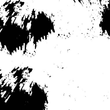 Grunge black and white pattern. Monochrome particles abstract texture. Background of cracks, scuffs, chips, stains, ink spots, lines. Dark design background surface. Gray printing element