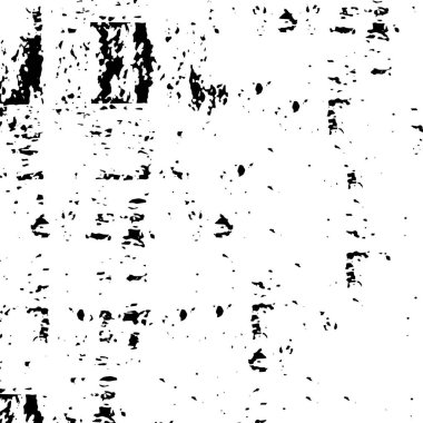 Grunge siyah beyaz desen. Monokrom parçacıkları soyut doku. Çatlakların, sürtünmelerin, çiplerin, lekelerin, mürekkep lekelerinin, çizgilerin geçmişi. Karanlık tasarım arka plan yüzeyi. Gri yazdırma ögesi