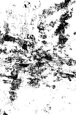 Grunge black and white pattern. Monochrome particles abstract texture. Background of cracks, scuffs, chips, stains, ink spots, lines. Dark design background surface. Gray printing element