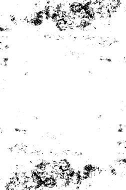 Grunge black and white pattern. Monochrome particles abstract texture. Background of cracks, scuffs, chips, stains, ink spots, lines. Dark design background surface. Gray printing element