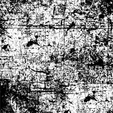 Grunge black and white pattern. Monochrome particles abstract texture. Background of cracks, scuffs, chips, stains, ink spots, lines. Dark design background surface. Gray printing element