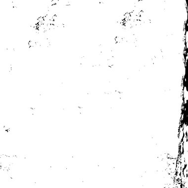 Grunge black and white pattern. Monochrome particles abstract texture. Background of cracks, scuffs, chips, stains, ink spots, lines. Dark design background surface. Gray printing element