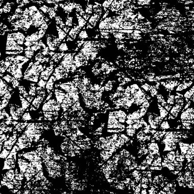 Grunge black and white pattern. Monochrome particles abstract texture. Background of cracks, scuffs, chips, stains, ink spots, lines. Dark design background surface. Gray printing element