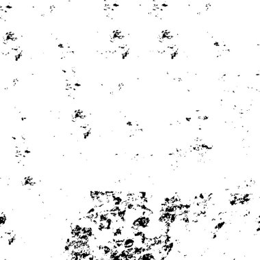 Grunge black and white pattern. Monochrome particles abstract texture. Background of cracks, scuffs, chips, stains, ink spots, lines. Dark design background surface. Gray printing element