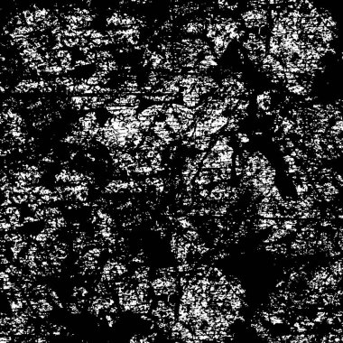 Grunge black and white pattern. Monochrome particles abstract texture. Background of cracks, scuffs, chips, stains, ink spots, lines. Dark design background surface. Gray printing element