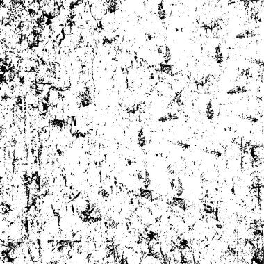 Grunge black and white pattern. Monochrome particles abstract texture. Background of cracks, scuffs, chips, stains, ink spots, lines. Dark design background surface. Gray printing element