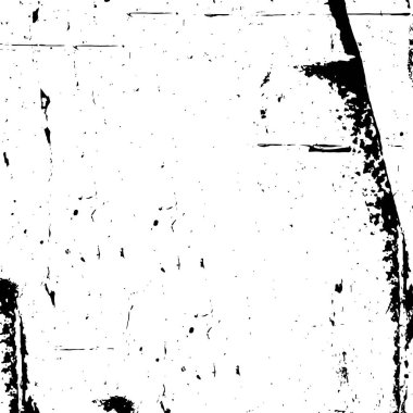 Grunge black and white pattern. Monochrome particles abstract texture. Background of cracks, scuffs, chips, stains, ink spots, lines. Dark design background surface. Gray printing element