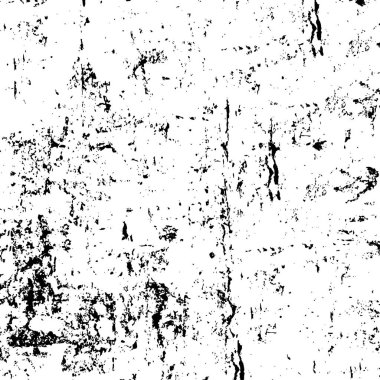 Siyah ve beyaz soyut arka plan. Noktaların, çatlakların, tozların, lekelerin tek renkli dokusu. Yazdırma ve tasarım için desen