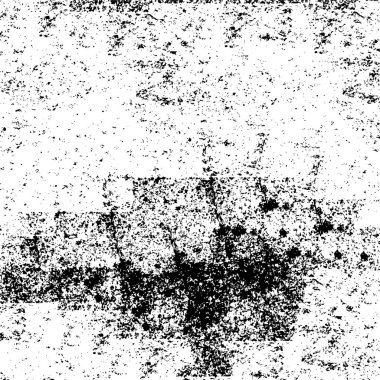 Siyah ve beyaz soyut arka plan. Noktaların, çatlakların, tozların, lekelerin tek renkli dokusu. Yazdırma ve tasarım için desen