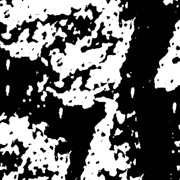 Grunge Black White Pattern Monochrome Particles Abstract Texture Background Cracks — Stockvector