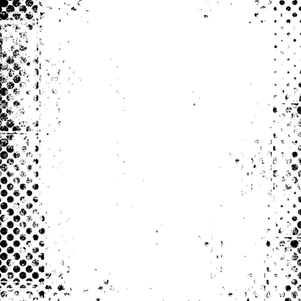 Grunge Black White Pattern Monochrome Particles Abstract Texture Background Cracks — Stock vektor