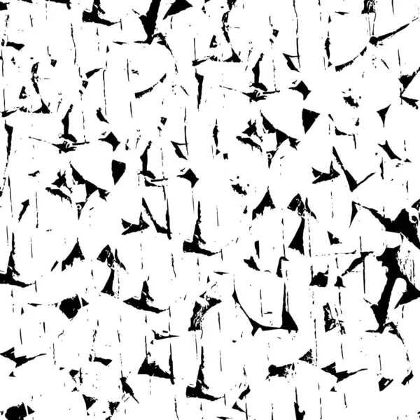 Fond Abstrait Noir Blanc Texture Monochrome Points Fissures Poussière Taches — Image vectorielle