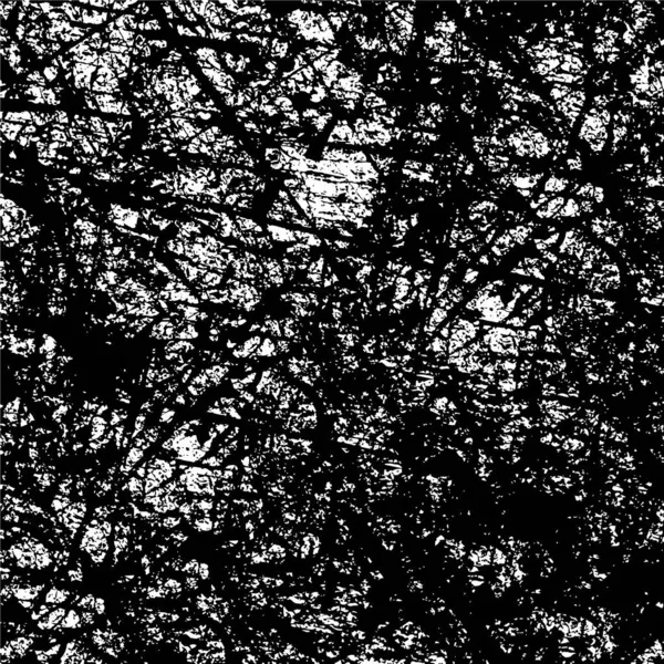 Fundal Abstract Alb Negru Textura Monocromă Punctelor Fisurilor Prafului Petei — Vector de stoc