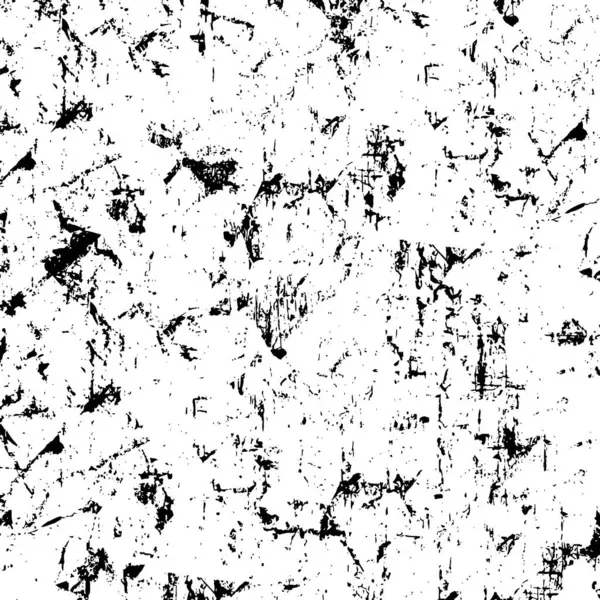 Fondo Abstracto Blanco Negro Textura Monocromática Puntos Grietas Polvo Manchas — Vector de stock