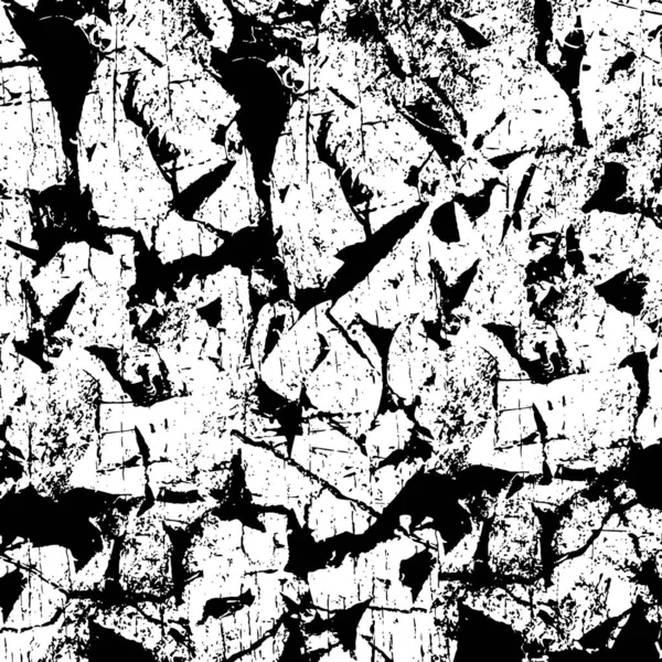 Абстрактний Чорно Білий Гранжевий Фон Монохромна Текстура — стоковий вектор