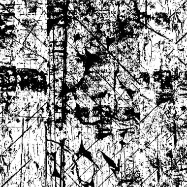 Sert siyah-beyaz dokular. Grunge 'un geçmişi. Soyut doku etkisi. Vektör İllüstrasyonu