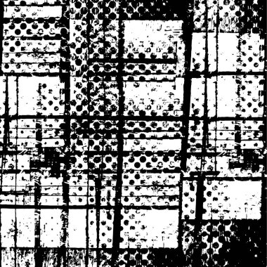 Soyut siyah-beyaz vektör arkaplanı. Tek renkli vintage yüzey.