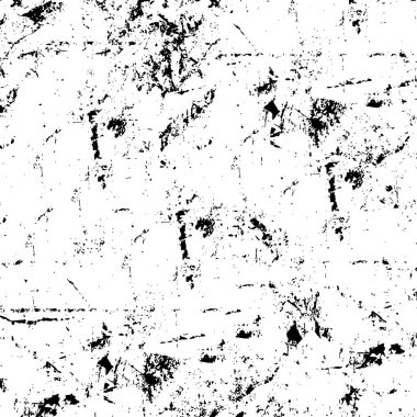 Sert, çizik, sıçramış grunge desenli fırça darbeleri. Dokuları üst üste koy. Siyah-beyaz boyanmış kağıt dokusu. Çizim grunge tasarımı.