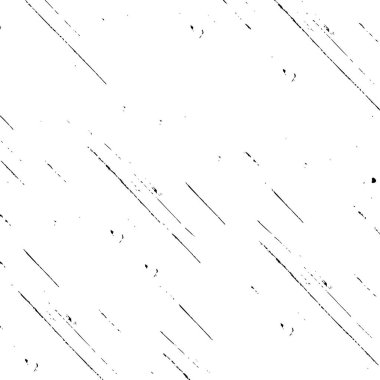 Siyah beyaz desenli, noktalı, lekeli, çizik ve çizikli sıkıntılı bir arkaplan. Soyut vektör illüstrasyonu.