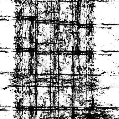 Grunge üst üste biniyor. Soyut siyah-beyaz vektör arkaplanı. Çatlak, leke ve noktalarda kirli desenli tek renkli klasik yüzey. Karanlık korku tarzında eski bir duvar.