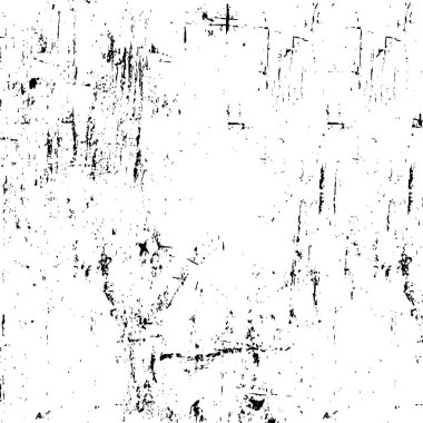 Çatlamış beton, taş ya da asfaltın sıkıntılı örtülü dokusu. Grunge 'un arka planı. soyut yarım ton vektör çizimi