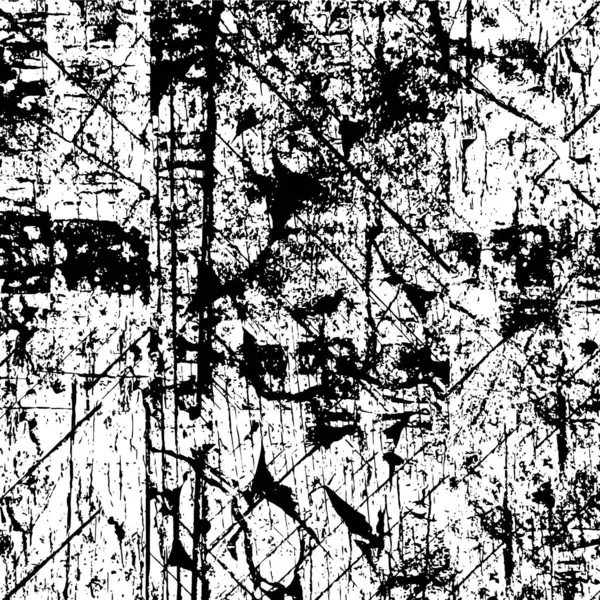 Sert siyah-beyaz dokular. Grunge 'un geçmişi. Soyut doku etkisi. Vektör İllüstrasyonu