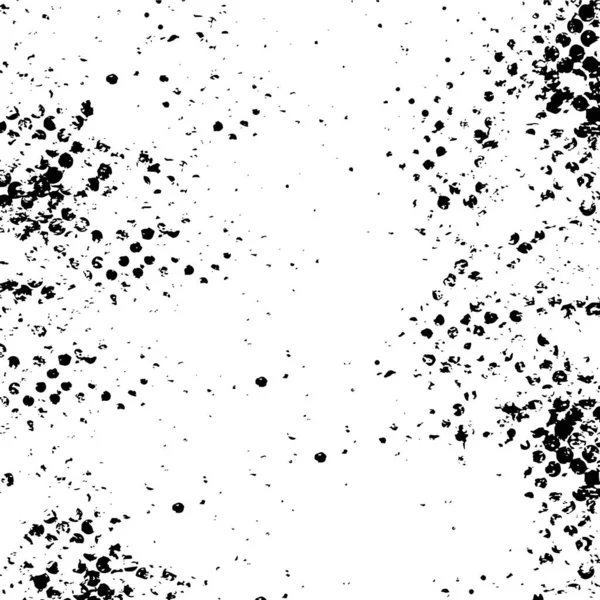 Fondo Grunge Abstracto Textura Monocromática Negro Blanco Texturizado Negro — Vector de stock
