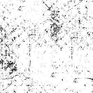 Siyah ve beyaz olarak sıkıntılı bir doku. Çizikler ve grunge tasarımı