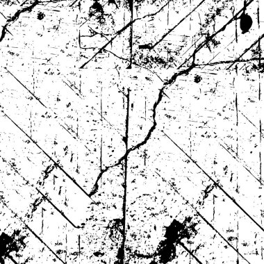 Siyah ve beyaz olarak sıkıntılı bir doku. Çizikler ve grunge tasarımı