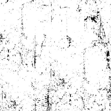 Çatlak beton ve grunge arkaplanının sıkıntılı örtülü dokusu. soyut yarım ton vektör çizimi