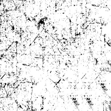 Çatlamış beton tabakasının gergin dokusu. Taş ya da asfalt. Grunge 'un arka planı. Yarım ton bir vektör illüstrasyonu