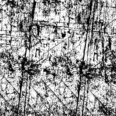 Sert, çizik, sıçramış grunge desenli fırça darbeleri. Dokuları üst üste koy. Siyah-beyaz boyanmış kağıt dokusu. Skeç grunge tasarımı. Poster, kapak, afiş, taklit, çıkartma düzeni için kullan