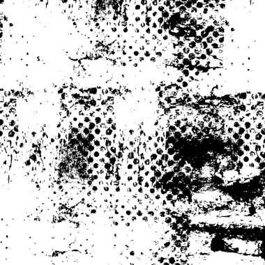 Sert, çizik, sıçramış grunge desenli fırça darbeleri. Dokuları üst üste koy. Siyah-beyaz boyanmış kağıt dokusu. Skeç grunge tasarımı. Poster, kapak, afiş, taklit, çıkartma düzeni için kullan
