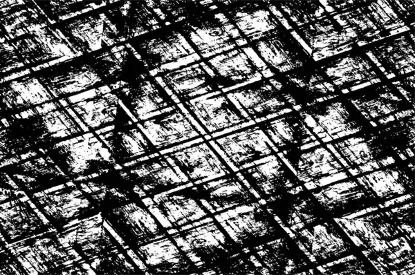 黑色和白色的令人苦恼的纹理 Grunge设计 — 图库矢量图片