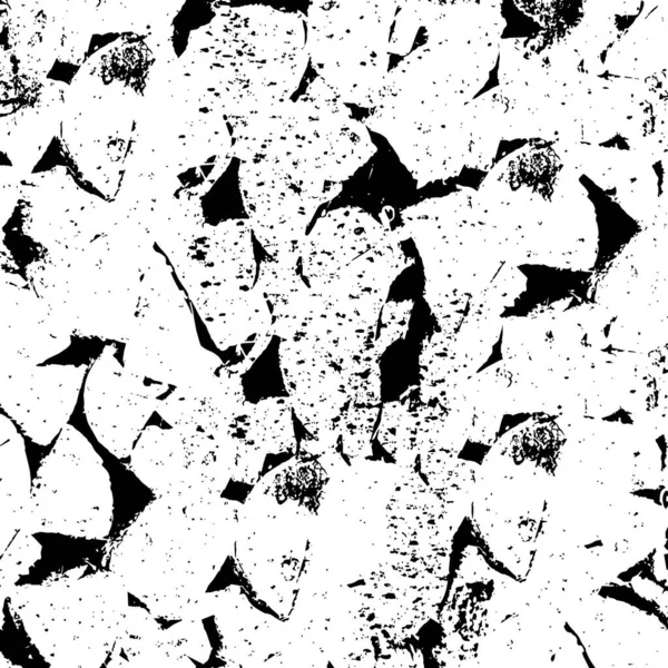 Abstrait Noir Blanc Rugueux Fond Texturé — Image vectorielle