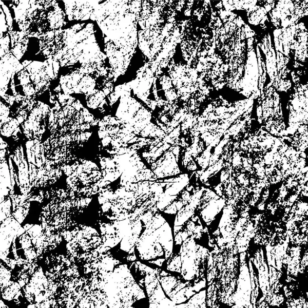 抽象的な黒と白のグラウンジテクスチャされた背景 ベクトルイラスト — ストックベクタ